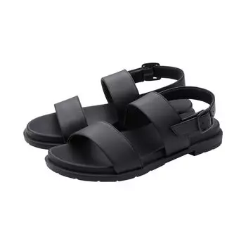 Женские кожаные сандалии MUJI EKB16A4S, черный цвет, размер M, женские чёрный