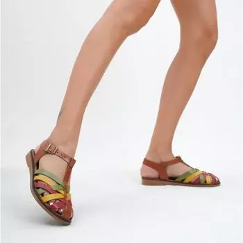 Женские кожаные сандалии Multi-1 из натуральной кожи