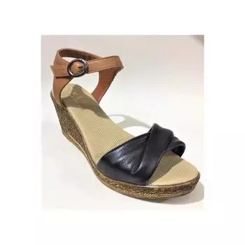 Женские кожаные сандалии на каблуке Новые летние удобные дышащие повседневные качественные стильные легкие сандалии