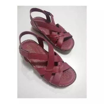 Женские кожаные сандалии Новые летние удобные дышащие повседневные качественные стильные легкие сандалии