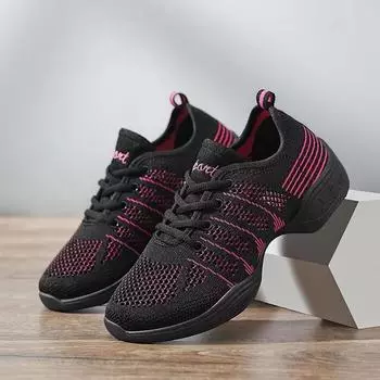 Женские кожаные современные танцевальные туфли на мягкой подошве, танцевальная обувь среднего размера для практики, танцевальная обувь для джаза, танцевальные сетчатые кроссовки 34 белый