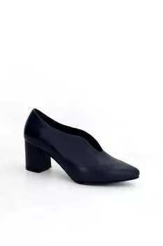 Женские кожаные туфли на каблуке из натуральной кожи SHN-0227