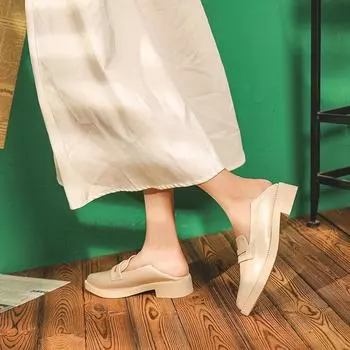 Женские кожаные туфли с острым носком в британском стиле - новинка осени 2023 г., черные, толстый каблук, мягкая кожа 38 чёрный