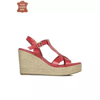 Женские красные сандалии с большими маленькими номерами Новые летние удобные дышащие повседневные качественные стильные легкие сандалии