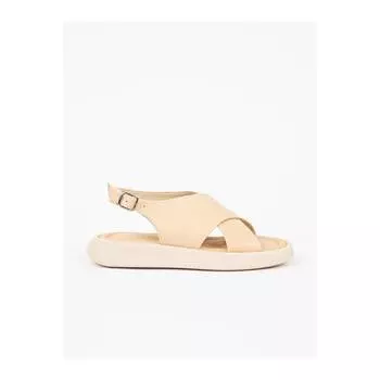 Женские кремовые кожаные сандалии Mina Новые летние удобные дышащие повседневные качественные стильные легкие сандалии