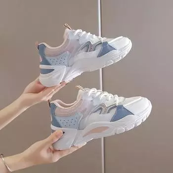 Женские кроссовки 2024 года, модная спортивная обувь на платформе, женская нескользящая дышащая повседневная обувь, женская обувь с увеличенным размером Zapatos De Mujer 35
