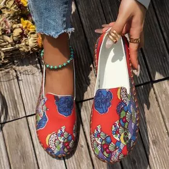 Женские кроссовки 2024 года, новые дышащие легкие повседневные кроссовки, женская мода, слипоны на плоской подошве, дизайнерская обувь с принтом Zapatos De Mujer 36 синий