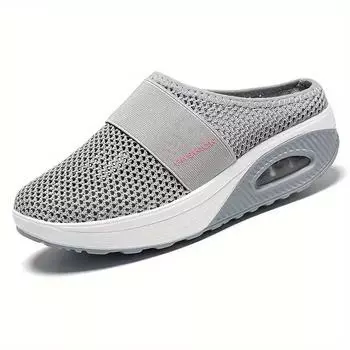 Женские кроссовки 2024 года, новые летние женские кроссовки на танкетке, винтажные противоскользящие повседневные кроссовки на платформе, ретро-дизайнерская обувь для женщин 35 чёрный