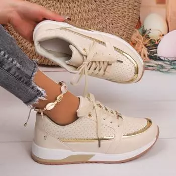 Женские кроссовки 2024 года Новые туфли на танкетке Кроссовки на платформе Женские модные кроссовки Женские лоферы с открытой спиной Zapatos De Mujer 36 чёрный