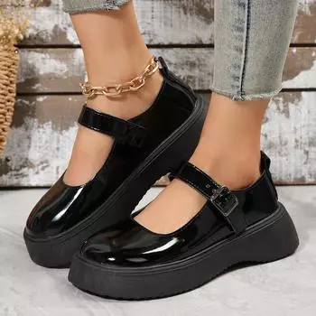 Женские кроссовки 2024 года, новые весенние и осенние сексуальные туфли в стиле Лолиты, удобные модные повседневные кроссовки на платформе, дизайнерская обувь для женщин 35 чёрный