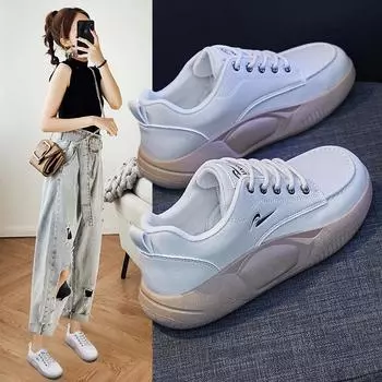 Женские кроссовки 2024 Весна Новые поступления Женские повседневные спортивные кроссовки Дизайнерские кроссовки на шнуровке Вулканизированная обувь для женщин 35 хаки