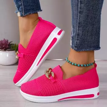 Женские кроссовки 2024 Весна Осень Легкие Модные Повседневные Неглубокие Дизайнерские Туфли Лоферы Кроссовки Zapatillas De Deporte 36 бежевый