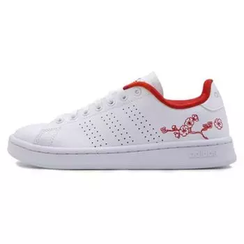 Женские кроссовки adidas Advantage Floral White Footwear-White Silver-Mint EE6643