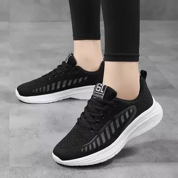 Женские кроссовки Air Athletic Black, модные кроссовки для спорта на открытом воздухе, теннисные кроссовки для девочек, дышащие, легкие, для ходьбы, 2231 35