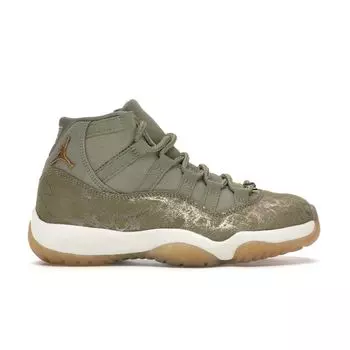 Женские кроссовки Air Jordan 11 Retro Olive Lux Tan Neutral-Olive Sail-Gum-Light-Brown-Metallic-Stout AR0715-200