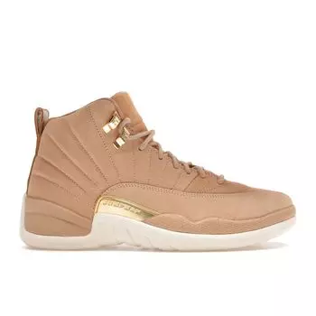 Женские кроссовки Air Jordan 12 Retro Vachetta Tan Metallic-Gold-Sail AO6068-203