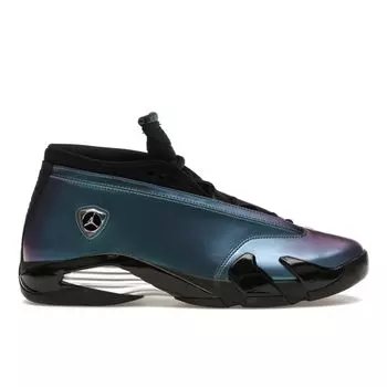 Женские кроссовки Air Jordan 14 Retro Low Love Letter Темно-бирюзовый минерал-бирюзовый металлик-серебристый DH4121-300 36.5