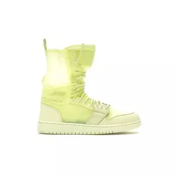 Женские кроссовки Air Jordan 1 Explorer XX желто-светло-зеленые AO1529-300