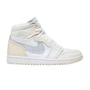 Женские кроссовки Air Jordan 1 High Method of Make Coconut Milk кремово-белые, чистая платина FB9891-100 36