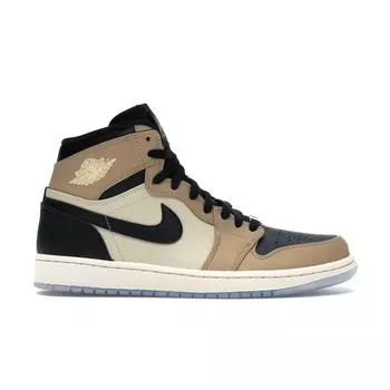 Женские кроссовки Air Jordan 1 High Mushroom Tan Black Fossil AH7389-003