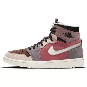 Женские кроссовки Air Jordan 1 High Zoom Canyon Rust Pink Sail Purple-Smoke CT0979-602 36.5