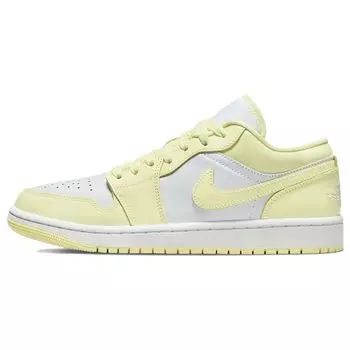 Женские кроссовки Air Jordan 1 Low Lemonade White Pure-Platinum Citron-Tint DC0774-007 38.5