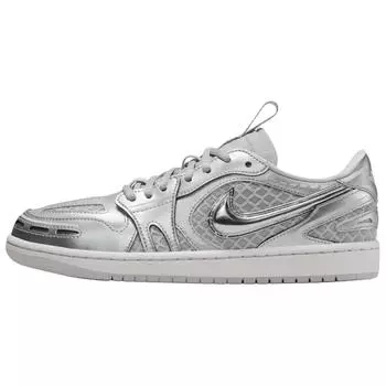 Женские кроссовки Air Jordan 1 Low Method of Make V3 Металлик Серебристый Нейтрально-серый Белый Оловянно-серый HQ2186-002 36.5