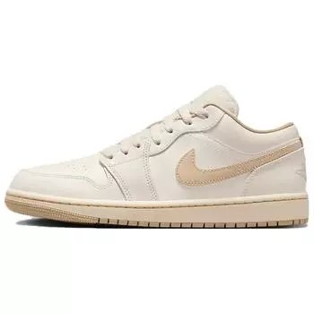 Женские кроссовки Air Jordan 1 Low Sail Rattan Cream Pale-Ivory DC0774-112 36.5