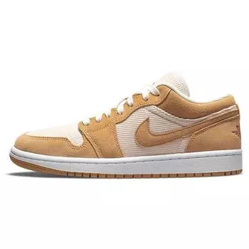 Женские кроссовки Air Jordan 1 Low SE Twine Tan Orange-Quartz Sail DH7820-700 35.5