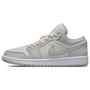 Женские кроссовки Air Jordan 1 Low SE Light Iron Ore Серо-белая атмосфера DQ6076-001 40.5