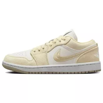 Женские кроссовки Air Jordan 1 Low SE Team Gold кремового цвета с парусом FN3722-701 40