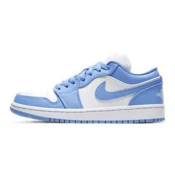 Женские кроссовки Air Jordan 1 Low UNC Синий Университет-Синий Белый AO9944-441