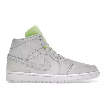 Женские кроссовки Air Jordan 1 Mid Ghost Green Grey Vast-Grey White CV3018-001