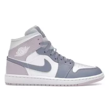 Женские кроссовки Air Jordan 1 Mid Indigo Haze Doll Фиолетовый Белый BQ6472-510 36.5