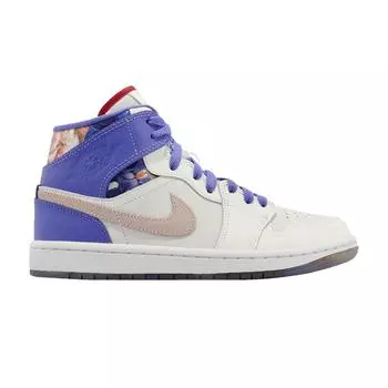 Женские кроссовки Air Jordan 1 Mid SE Valentines Day Bouquet White Sail University-Red FD4331-121 35.5