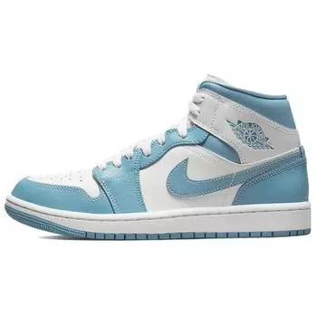 Женские кроссовки Air Jordan 1 Mid UNC Retro для баскетбола BQ6472-141 35.5