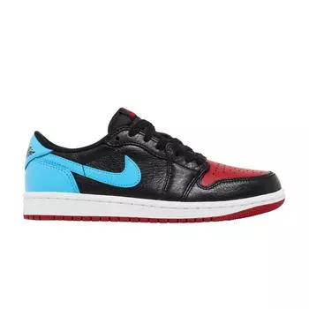Женские кроссовки Air Jordan 1 Retro Low OG NC to Chi черные темно-пудрово-синие Gym-Red CZ0775-046 36.5