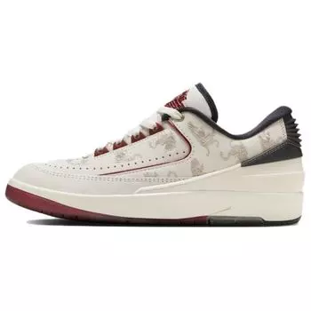 Женские кроссовки Air Jordan 2 Retro Low Year of the Dragon кремового цвета с парусом и кедром FJ5736-100 36