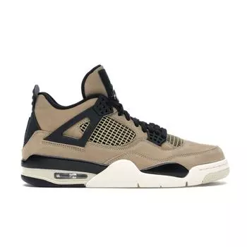 Женские кроссовки Air Jordan 4 Retro Mushroom Tan Black Fossil AQ9129-200