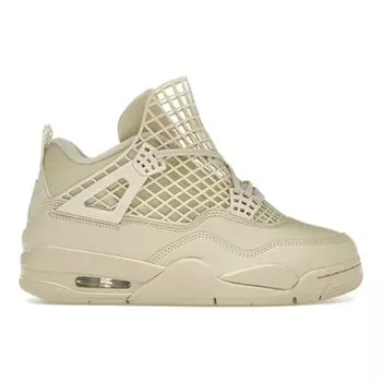 Женские кроссовки Air Jordan 4 Retro Net - Rattan Кремовые Металлик-золотой FN7251-200 35.5