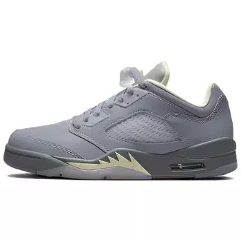 Женские кроссовки Air Jordan 5 Retro Low Indigo Haze фиолетовые огненно-красные металлик-серебристые FJ4563-500 36