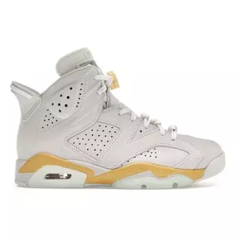 Женские кроссовки Air Jordan 6 Retro Craft Pearl серые, чисто-платиновые, ледниково-голубые DQ4914-074 35.5