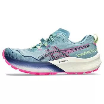 Женские кроссовки ASICS Fuji Speed 2 Gris Blue Pink Black 1012B515-400 36