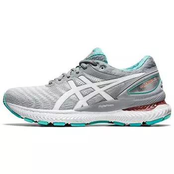 Женские кроссовки ASICS Gel Nimbus 22 Wide Sheet Rock серо-белые 1012A586-020