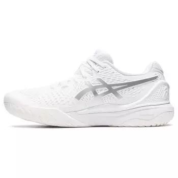 Женские кроссовки ASICS Gel Resolution 9 Wide White Pure Silver 1042A226-100 37.5