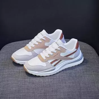 Женские кроссовки Белые туфли Легкие и удобные кроссовки Ins Trend Студенческая спортивная повседневная обувь 35