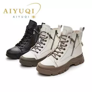 Женские кроссовки, ботинки, повседневные женские ботильоны, нескользящие женские ботильоны на плоской подошве с круглым носком 35