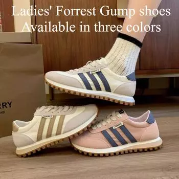 Женские кроссовки Chaile в стиле ретро — дышащая ткань и стильный полосатый дизайн для ежедневных занятий спортом, европейский минималистский стиль и комфортный образ жизни 35 синий