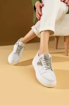 Женские кроссовки Comfort Sole с каменной вышивкой 57-22-23