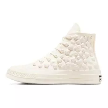Женские кроссовки Converse Chuck 70 High 3D Charms кремового цвета Egret A06434C 37